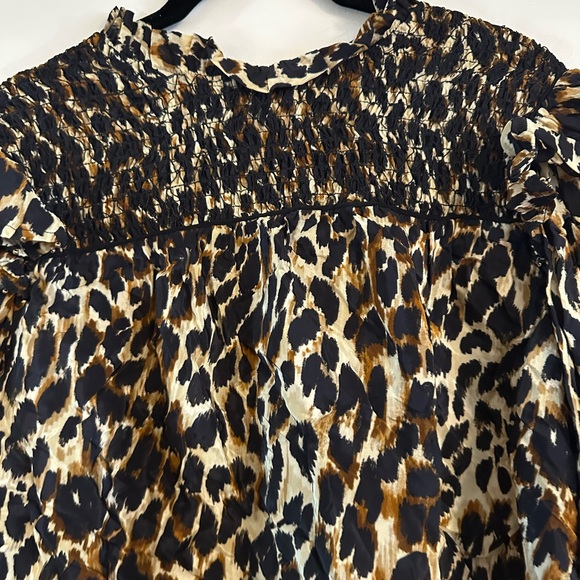 FARM Rio Black and Brown Ruffled Blouse - Picture 3 of 6